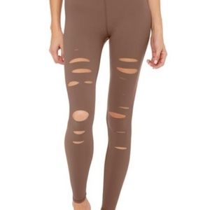 ALO Yoga High-Waist Ripped Warrior Legging NWT